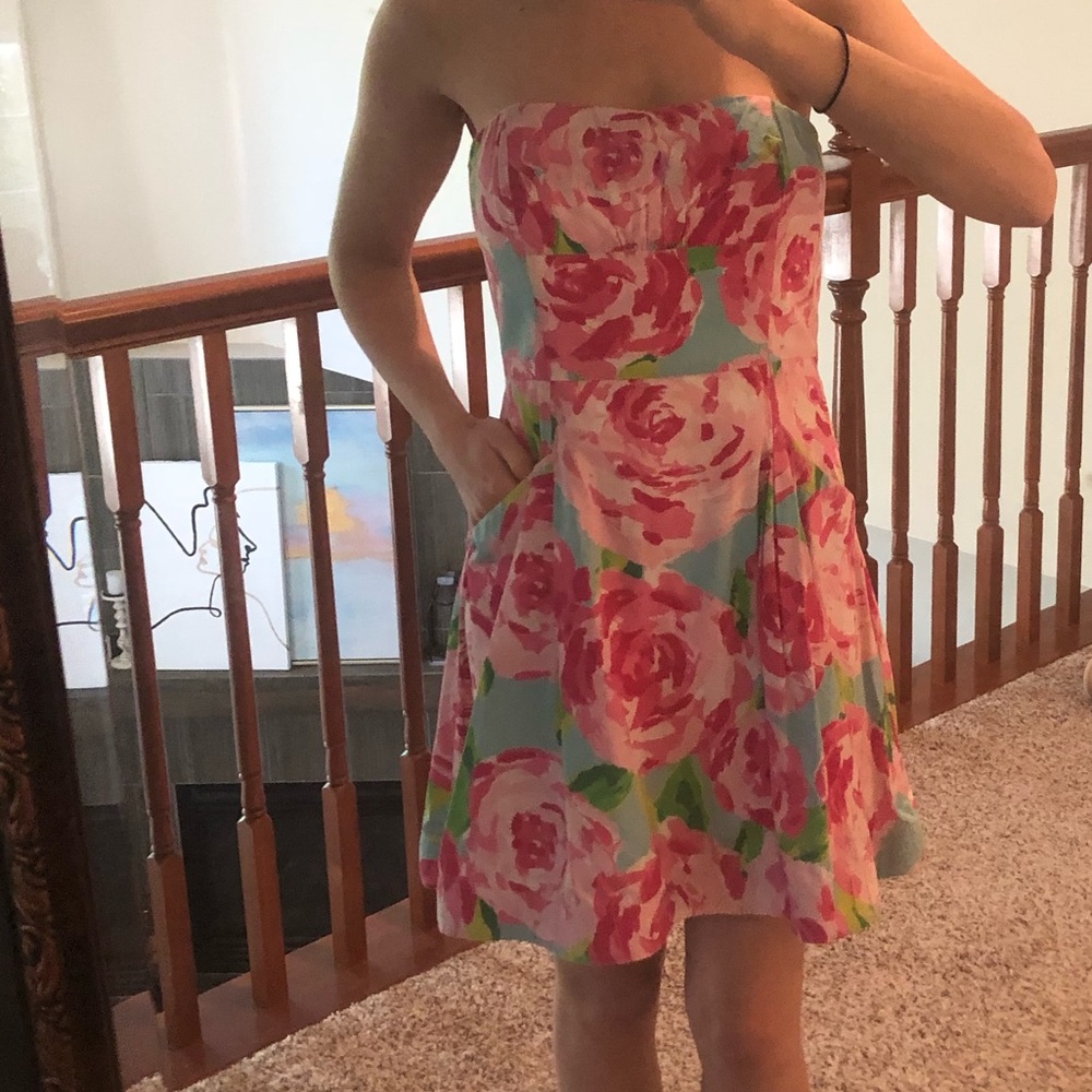 Lilly Pulitzer strapless dress